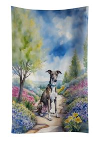 Greyhound Spring Path Kitchen Towel Dish Cloths Guest Hand Towel Decorative Bathroom Towel for Face,Tea, Dishcloth, Kitchen and Bath