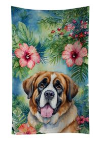 Saint Bernard Luau Kitchen Towel Dish Cloths Guest Hand Towel Decorative Bathroom Towel for Face,Tea, Dishcloth, Kitchen and Bath