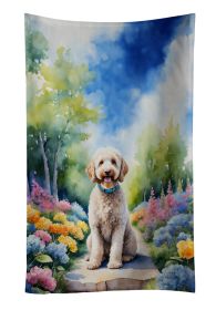 Labradoodle Spring Path Kitchen Towel Dish Cloths Guest Hand Towel Decorative Bathroom Towel for Face,Tea, Dishcloth, Kitchen and Bath (Default: Default)